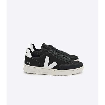 Veja V-12 B-MESH Women's Sneakers Black/White | NZ 669ZUT